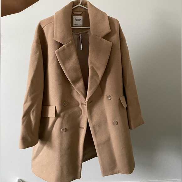 Abercrombie Short Wool-Blend Coat - Picture 2 of 5